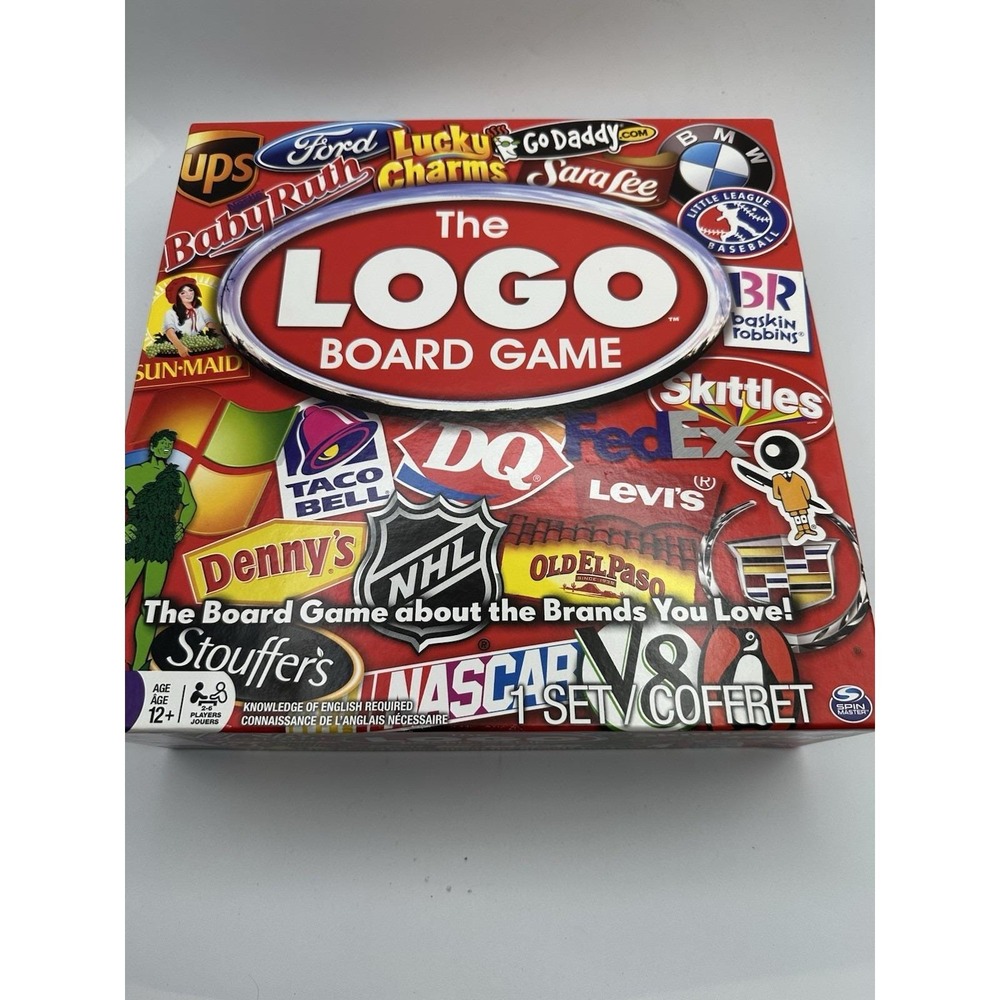 SPIN MASTER Logo Board Game Family Trivia 2 to 6 Players‎ 2011 Complete Edition